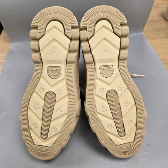 SOREL Caribou X Cozy Lace Up Boot Bleached Ceramic Oatmeal Beige Size 8.5 - Picture 15 of 15